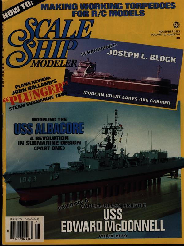 Scale ship modeler Vol. 16 n. 8/november 1993