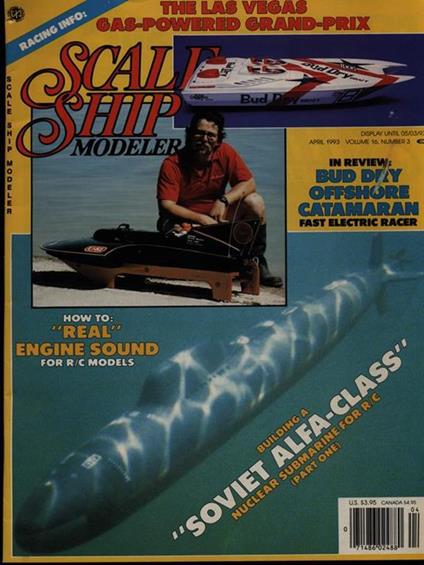 Scale ship modeler Vol. 16 n. 3/april 1993 - copertina