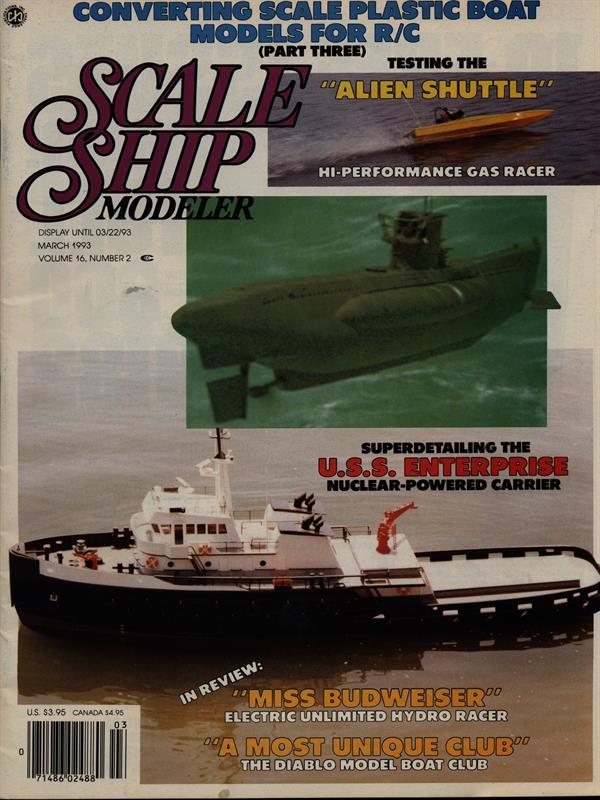 Scale ship modeler vol. 16 n. 2/march 1993