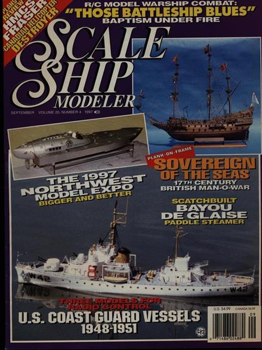 Scale ship modeler Vol. 20 n. 4/september 1997 - copertina