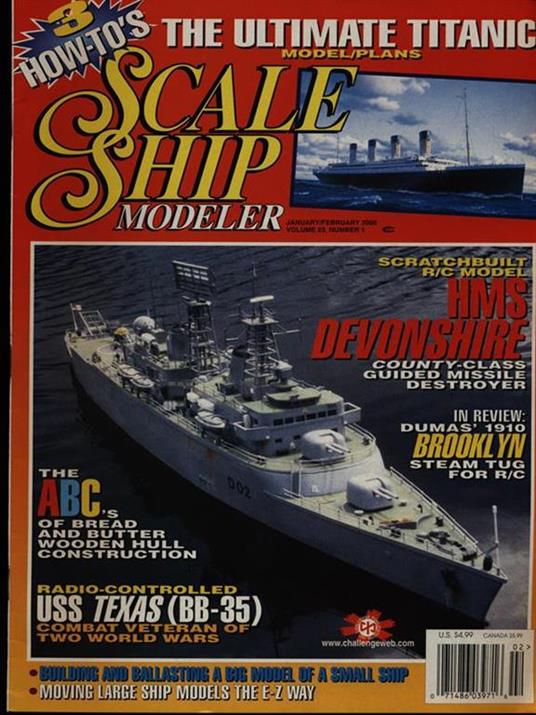 Scale ship modeler Vol. 23 n. 1/january-february 2000 - copertina