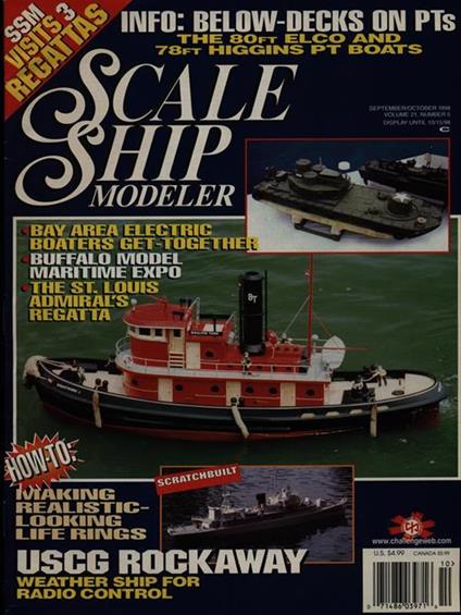 Scale ship modeler Vol. 21 n. 5/september-october 1998 - copertina