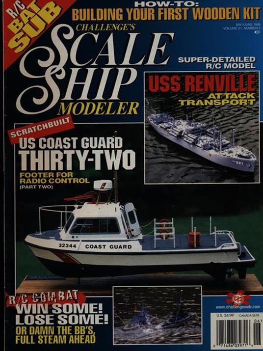 Scale ship modeler Vol. 21 n. 3/may-june 1998 - copertina