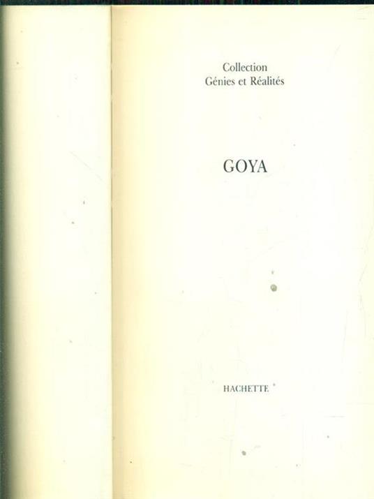Goya - copertina
