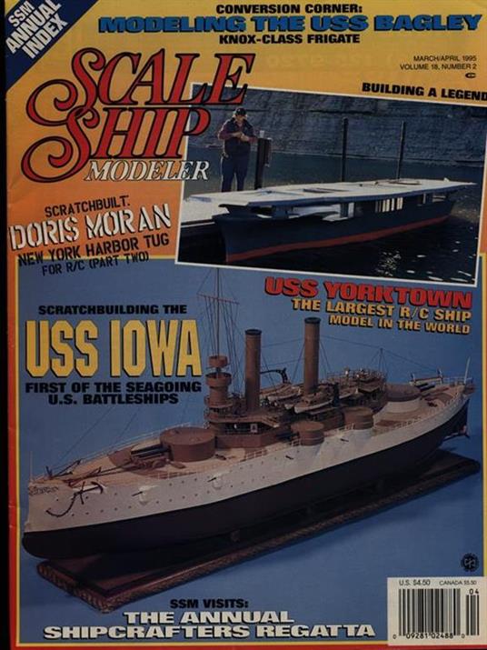 Scale Ship Modeler vol 18 n 25 / march april 1995 - copertina