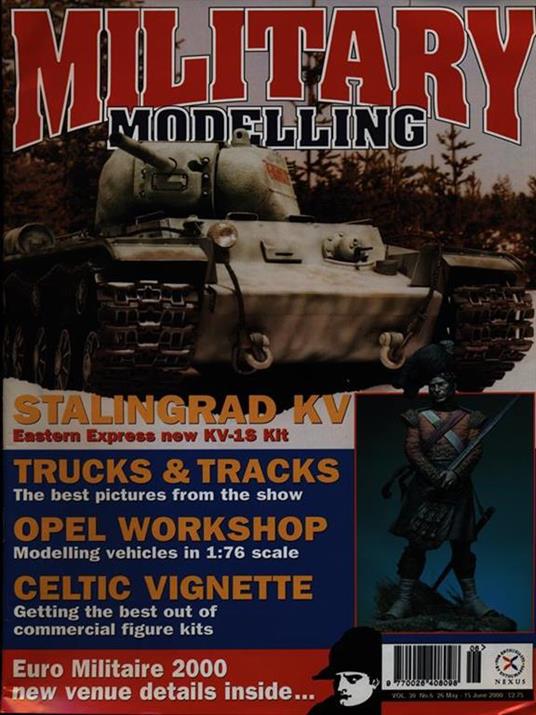 Military modelling vol 30 n. 6/ 26 may-15 june 2000 - copertina