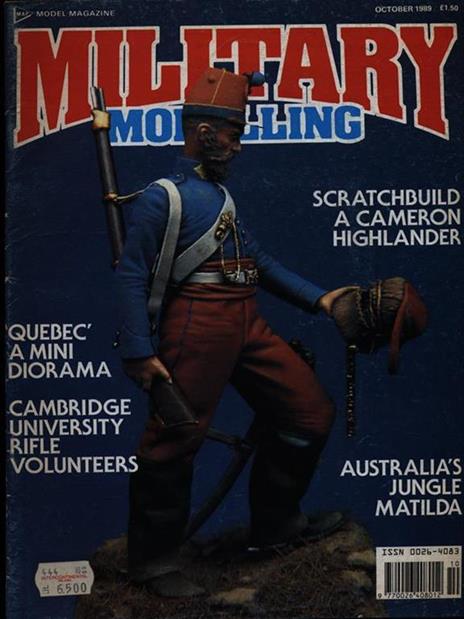 Military modelling october 1989 - copertina