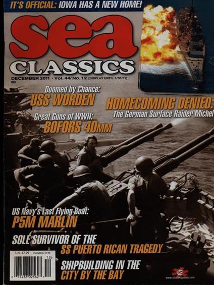 Sea classics december 2011 vol.44/n.12 - copertina