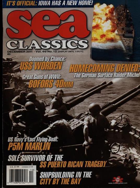 Sea classics december 2011 vol.44/n.12 - copertina