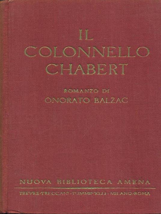 Il colonnello Chabert - Honoré de Balzac - copertina