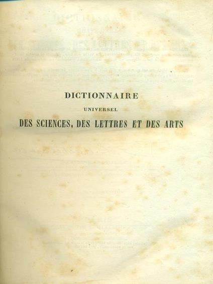 Dictionnaire universel - Marie Nicolas Bouillet - copertina