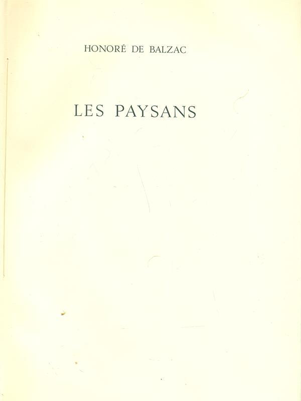 Les Paysans
