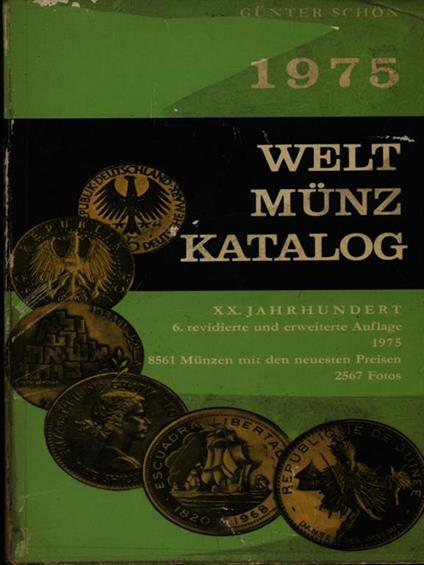 Weltz Munz Katalog - Gunter Schon - copertina
