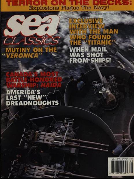 Sea Classics august 1989 vol. 22/n. 8 - copertina
