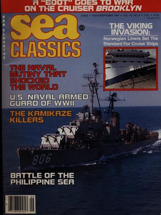 Sea Classics august-september 1987 vol. 20/n. 6 - copertina