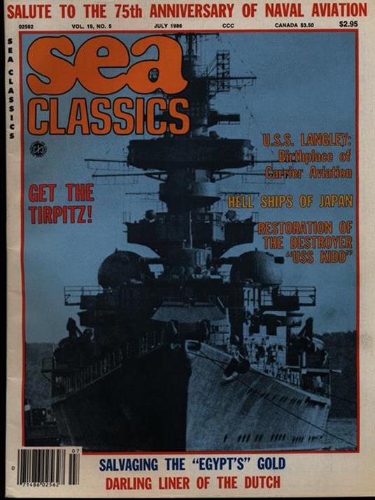 Sea Classics july 1986 vol. 19/n. 5 - copertina