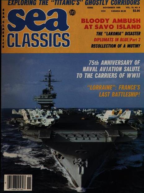 Sea Classics novembre 1986 vol. 19/n. 8 - copertina