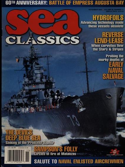 Sea Classics november 2003 vol. 36/n. 11 - copertina