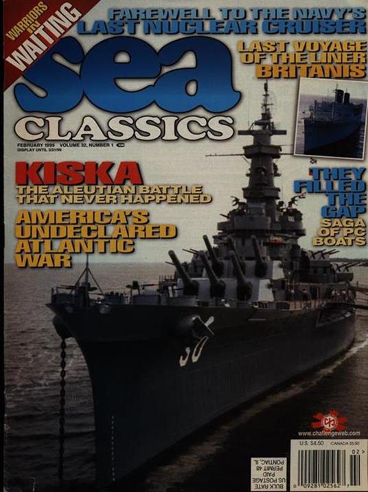 Sea Classics february 1999 vol. 32/n. 1 - copertina