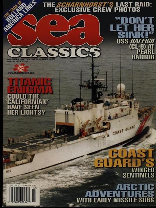 Sea Classics december 1999 vol. 32/n. 12 - copertina