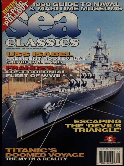 Sea Classics february 1998 vol. 31/n. 2 - copertina