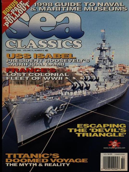 Sea Classics february 1998 vol. 31/n. 2 - copertina
