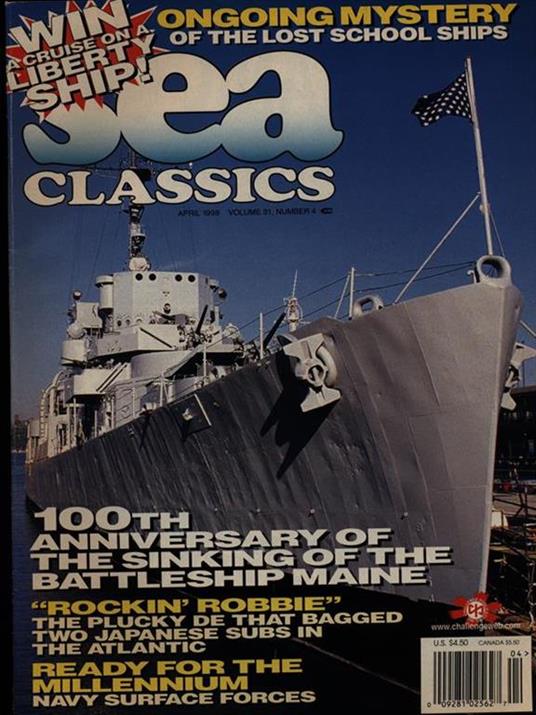 Sea Classics april 1998 vol. 31/n. 4 - copertina