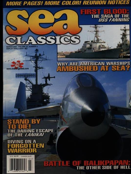 Sea Classics MARCH 2001 vol. 34/n. 3 - copertina