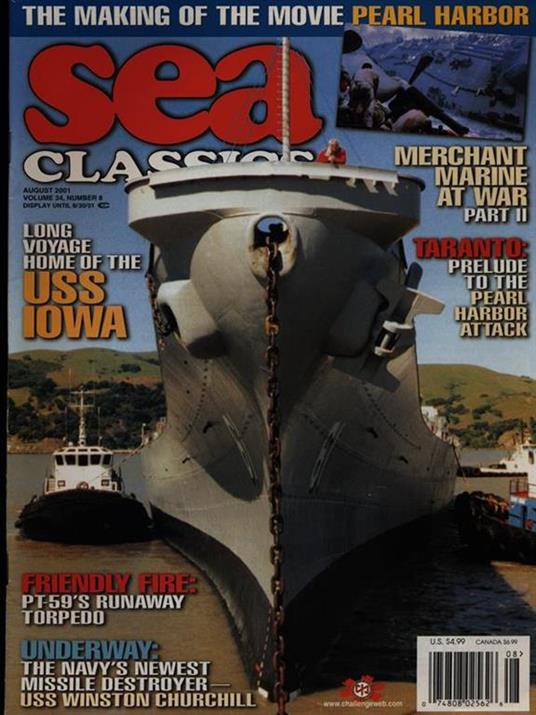 Sea Classics august 2001 vol. 34/n.8 - copertina