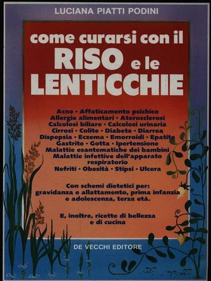 Come curarsi con il riso e le lenticchie - copertina