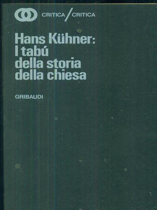 I tabù della storia della chiesa - Hans Kuhner - copertina