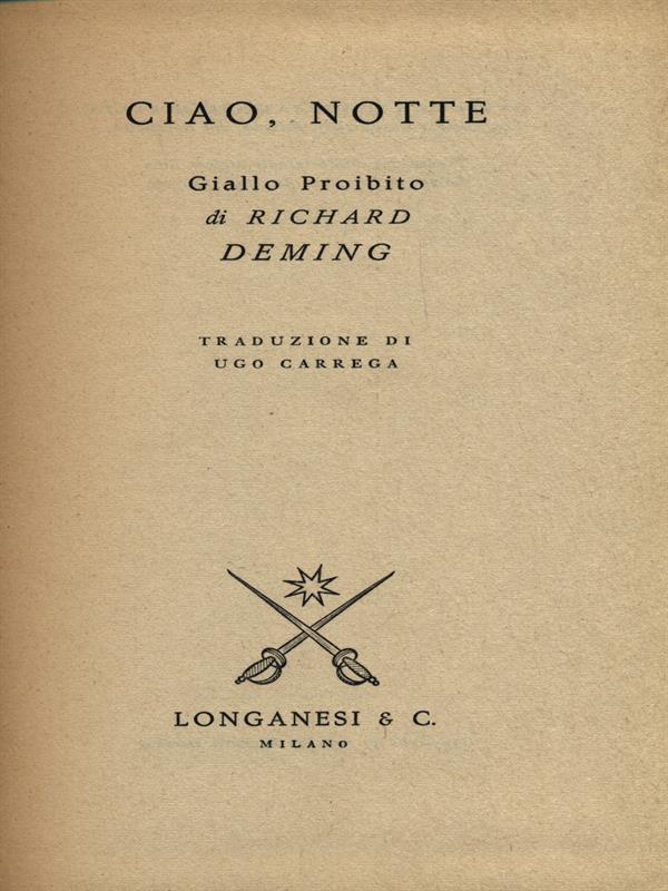 Ciao, notte