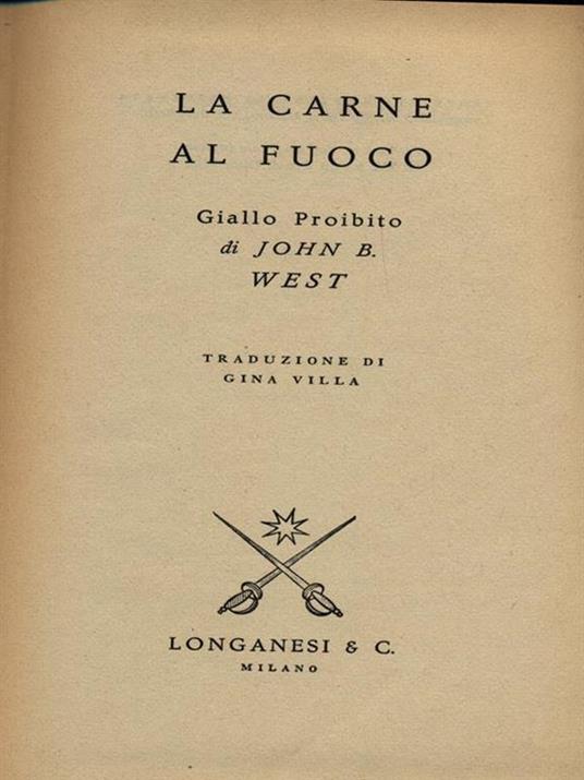 La carne al fuoco - copertina