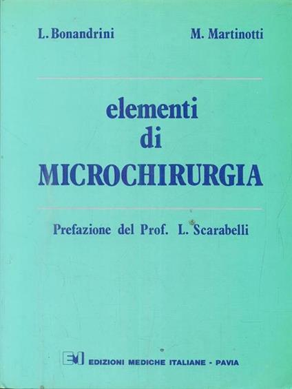 elementi di microchirurgia - copertina