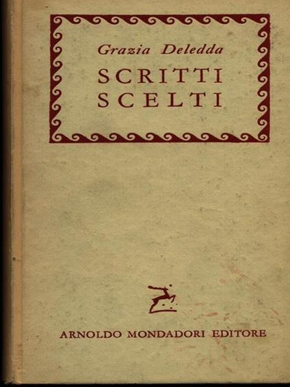 Scritti scelti - Grazia Deledda - copertina