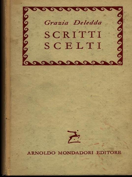 Scritti scelti - Grazia Deledda - copertina