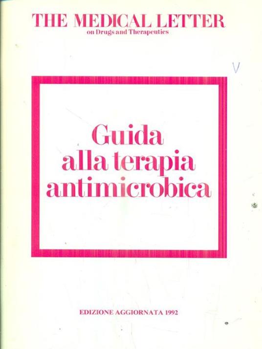 guida alla terapia antimicrobica supp n 20 / 15 ottobre 1992 - copertina