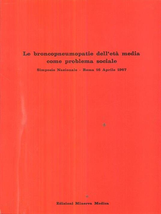 Le broncopneumopatie dell'età media come problema sociale - copertina