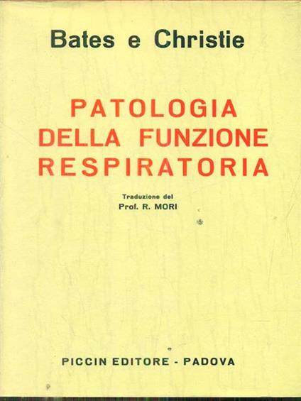 Patologia della funzione respiratoria - copertina