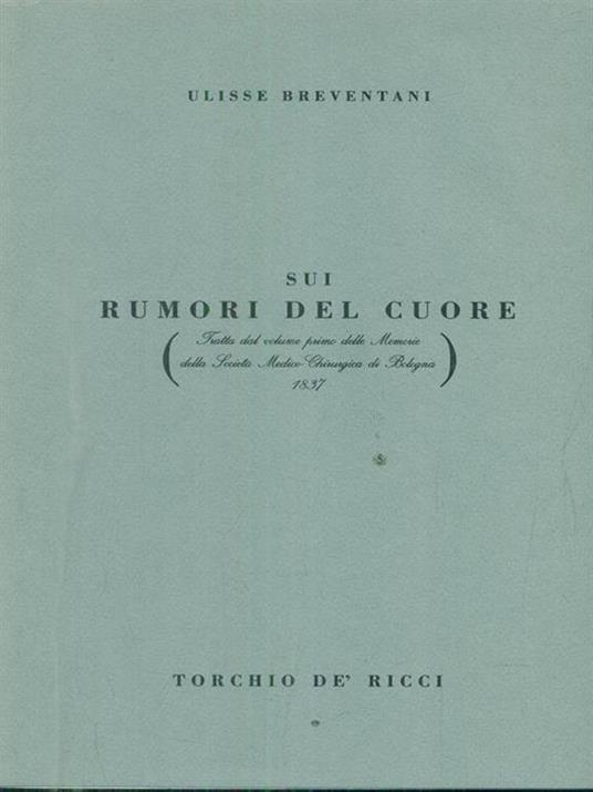 Sui rumori del cuore - Ulisse Breventani - copertina
