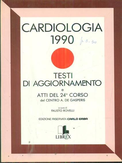cardiologia 1990 - Fausto Rovelli - copertina