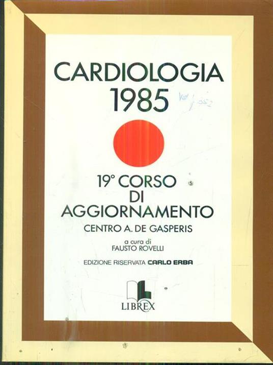 cardiologia 1985 - Fausto Rovelli - copertina