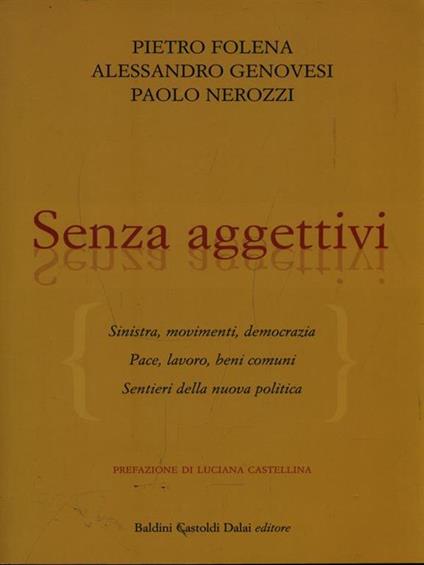 Senza aggettivi - copertina