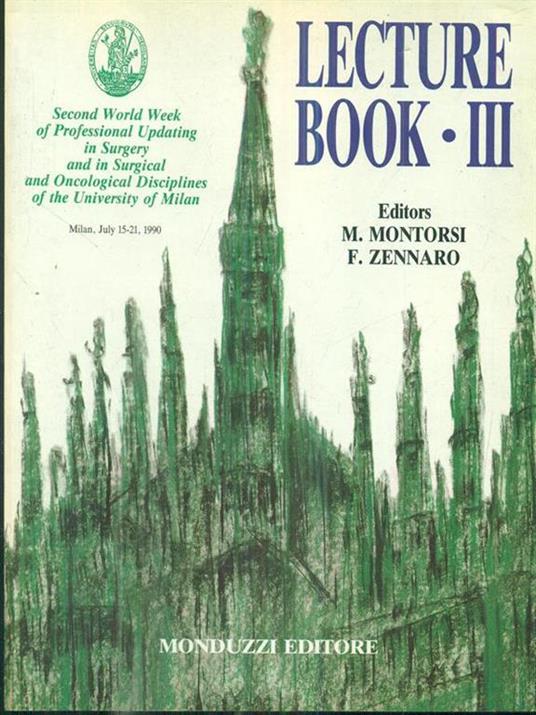 Lecture book III 1990 - Giambattista Montorsi - copertina