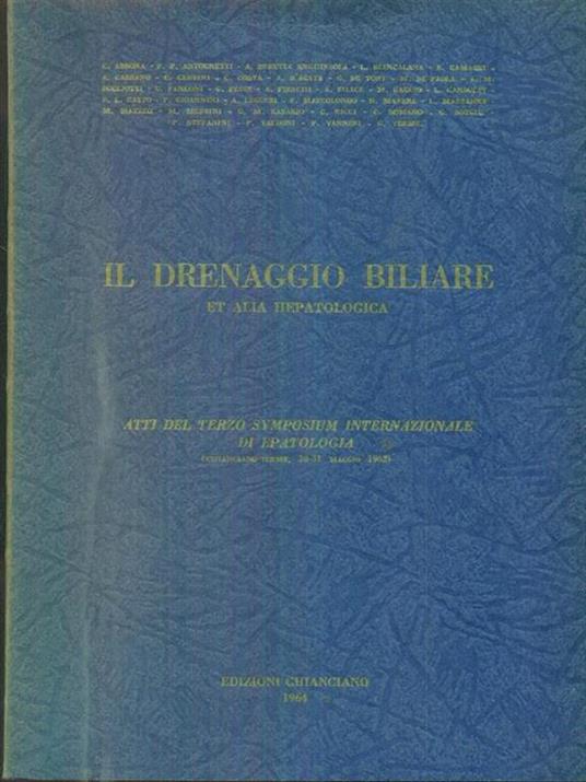Il drenaggio biliare - copertina