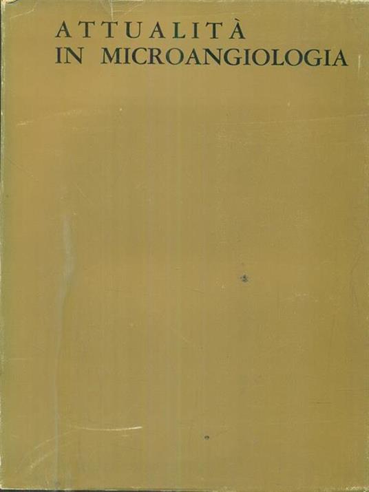 Attualità in microangiologia - copertina