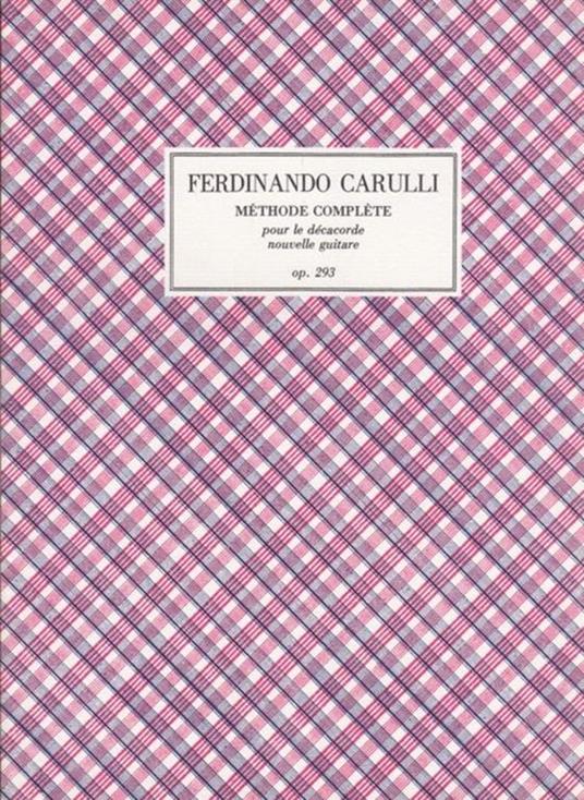 Methode complete pour le decacorde - Ferdinando Carulli - copertina