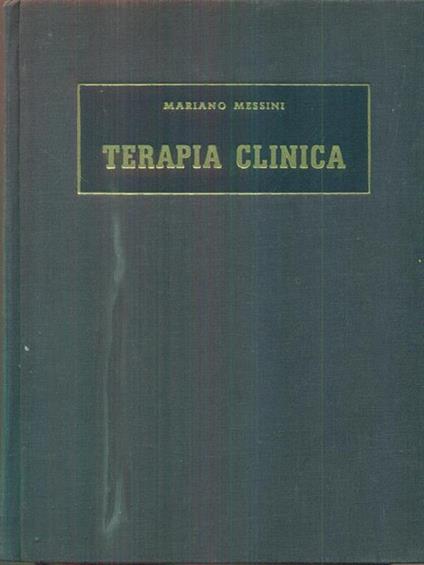 terapia clinica 2vv - Mariano Messini - copertina