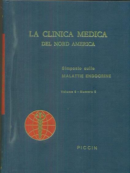 La clinica medica del nord america vol 5 n 5 / simposio sulle malattie endocrine - copertina