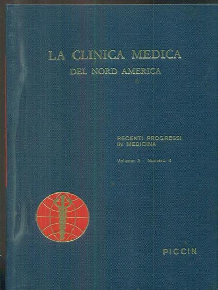La clinica medica del nord america vol 3 n 3 Recenti progressi in medicina - copertina